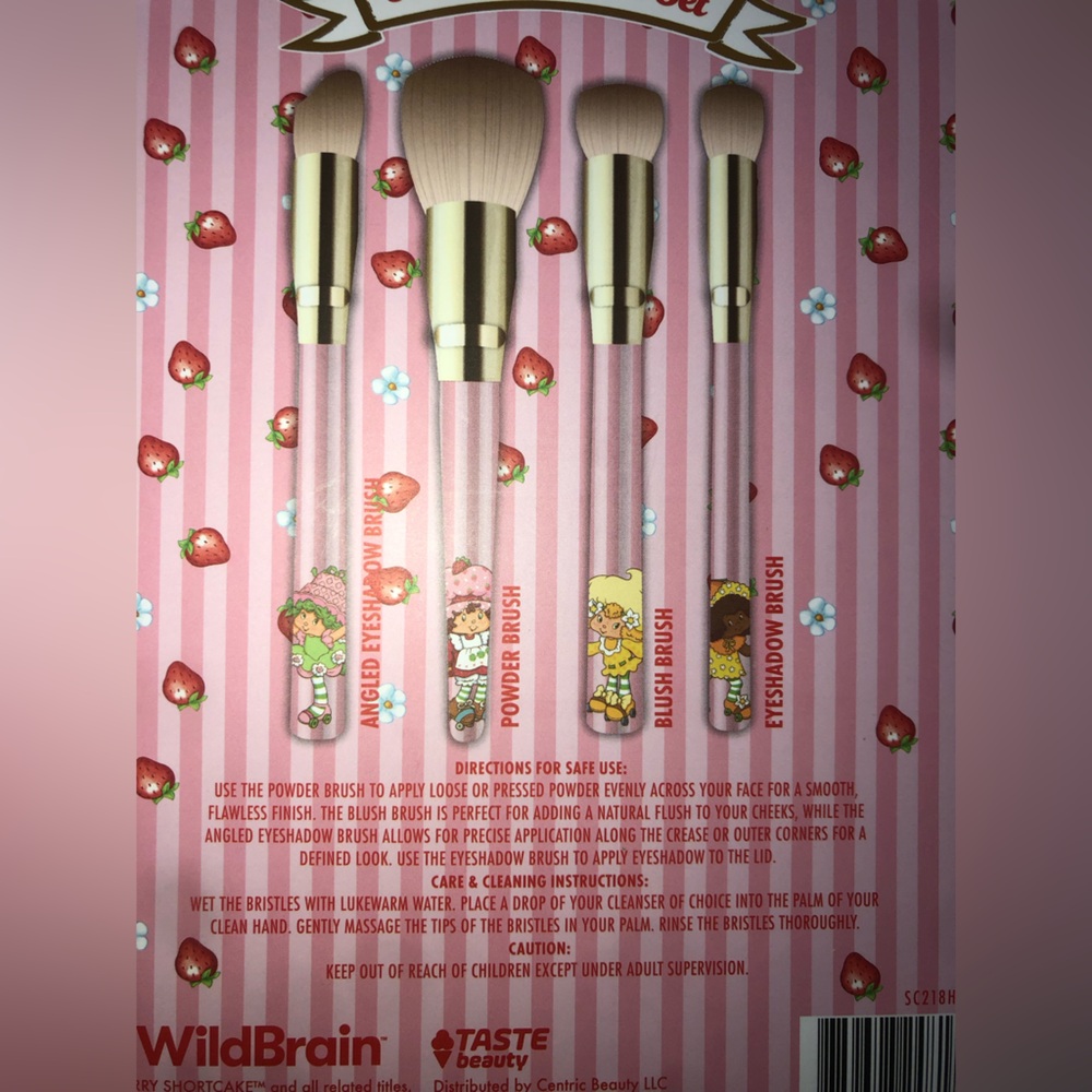🍓 Strawberry- Shortcake & Friends   Makeup Brush Set